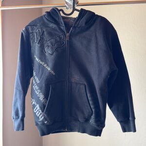 Youth Fox Fleece Lined Full Zip Hoodie
